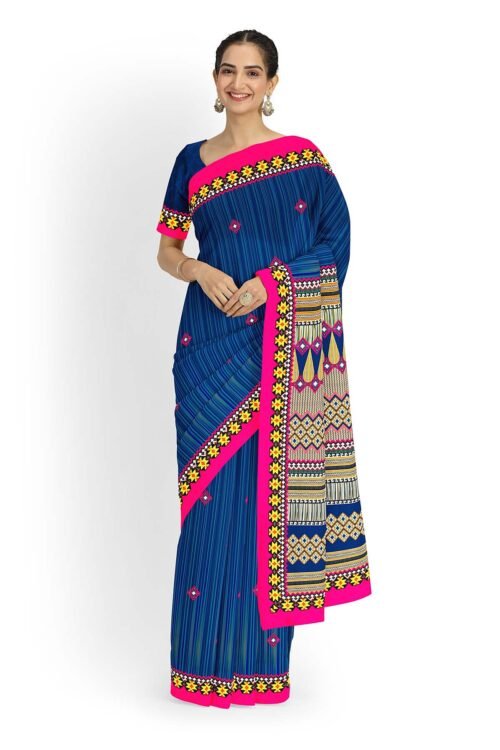 Digital Printed Cotton Saree