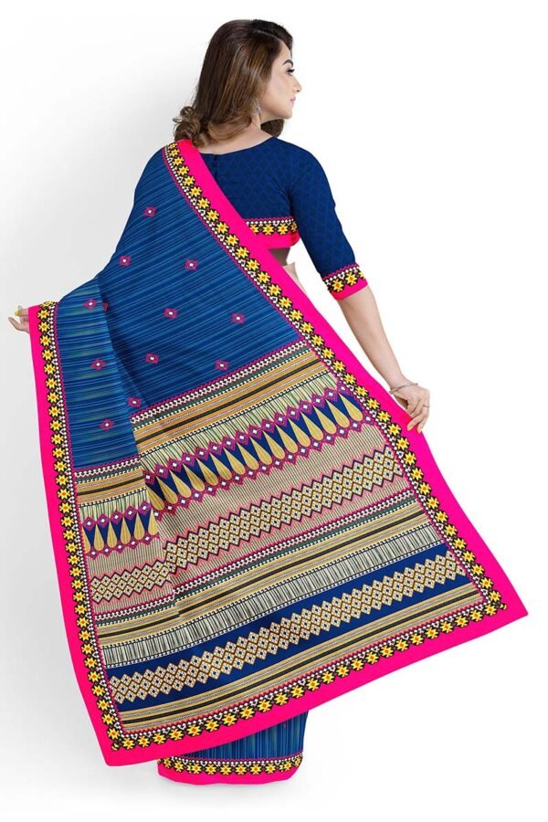 100% Pure Cotton printed Saree - Image 3