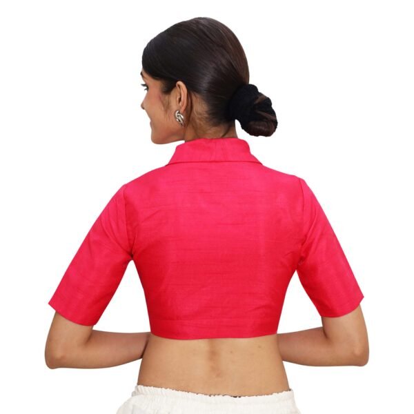 Rani Pink Collar Padded Blouse - Image 4