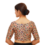 Multi Print Boat Neck Blouse - Image 3