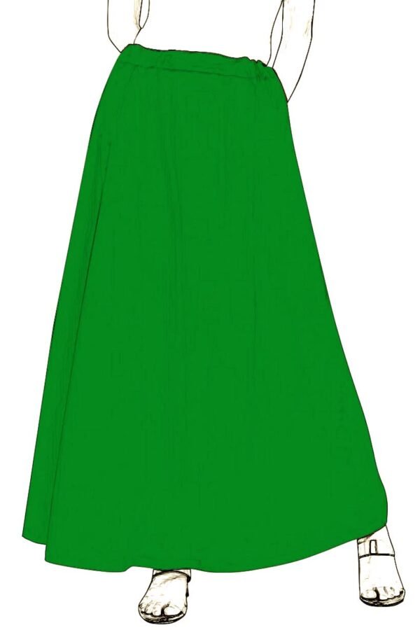 Pure Cotton green Petticoat (Saya) - Image 4