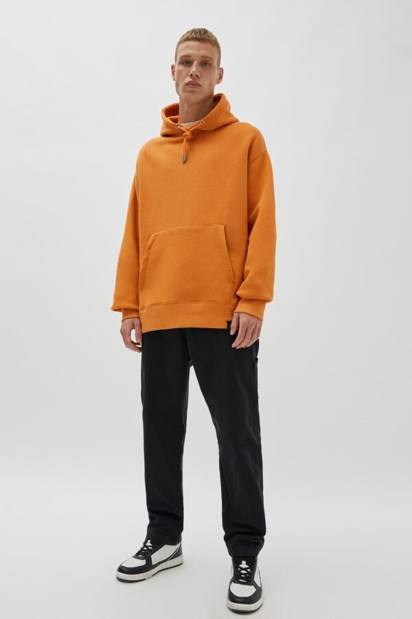 Pouch Pocket Hoodie Orange - Image 4