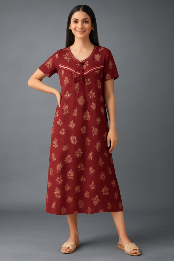 Printed Maternity Nighties - Image 3