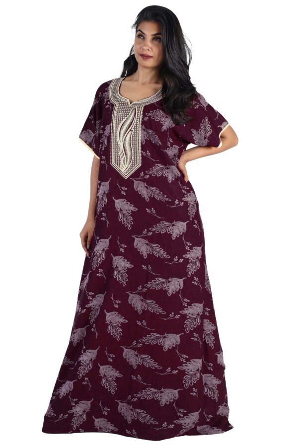 Saft Alpine Embroidery Nighty - Image 3
