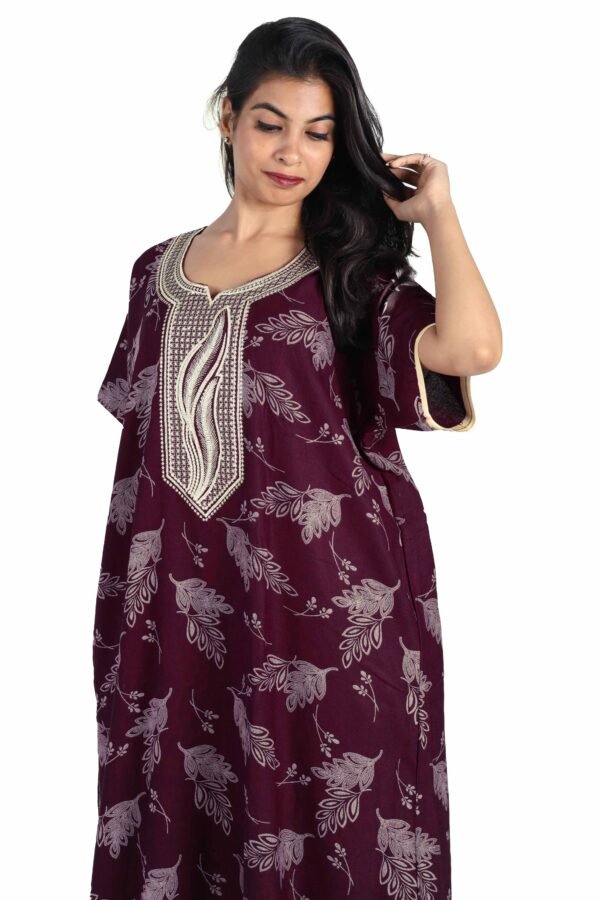 Saft Alpine Embroidery Nighty - Image 2