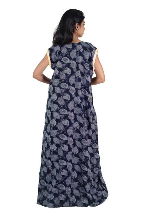 Alpine sleeveless Nighty (Dark Navy) - Image 5