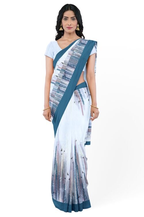modern-sky-blue-white-pritned-saree